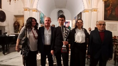 Caccamo, il violinista Manuel Burriesci vince il XXV concorso "Benedetto Albanese"